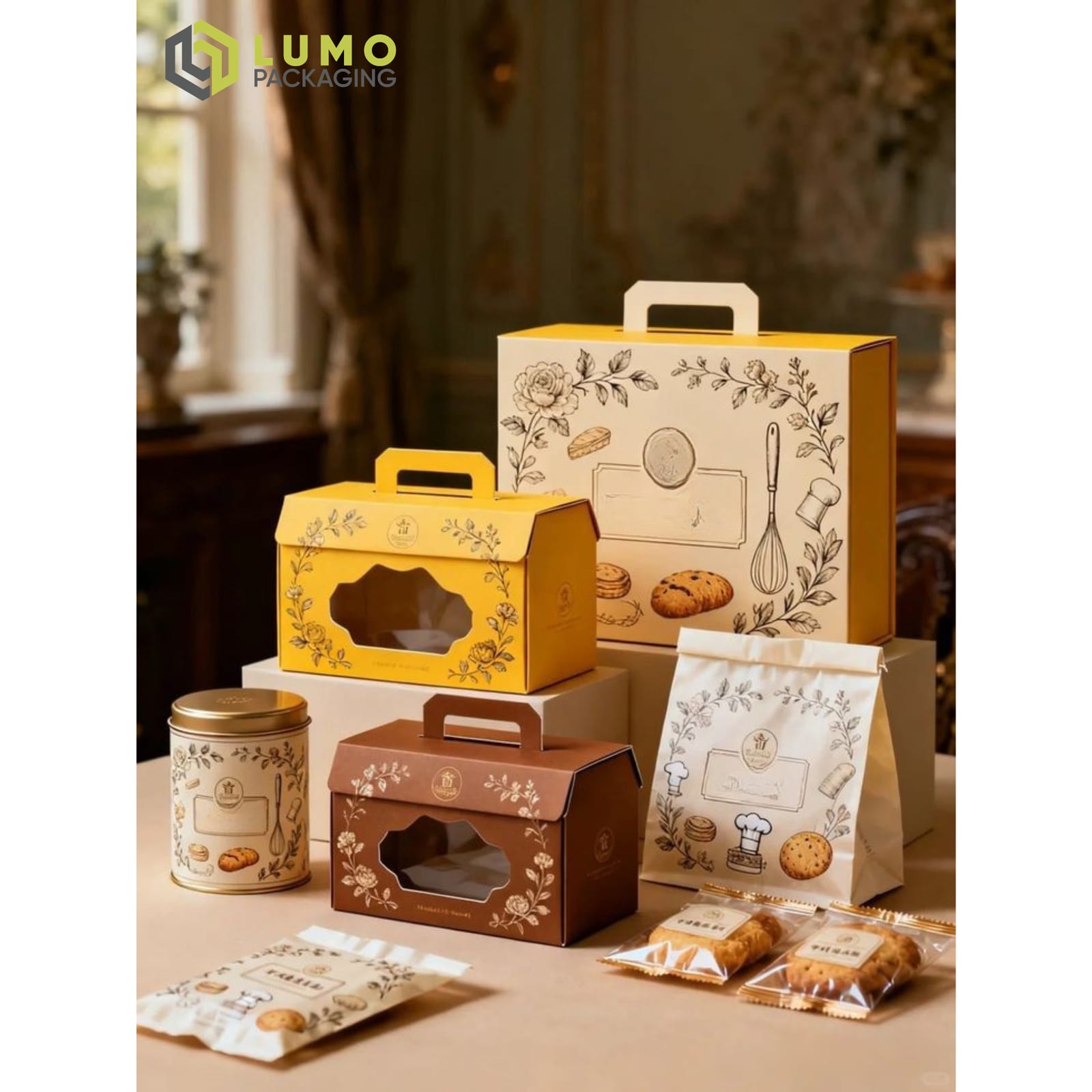 Vintage Illustrated Bakery Suite Box