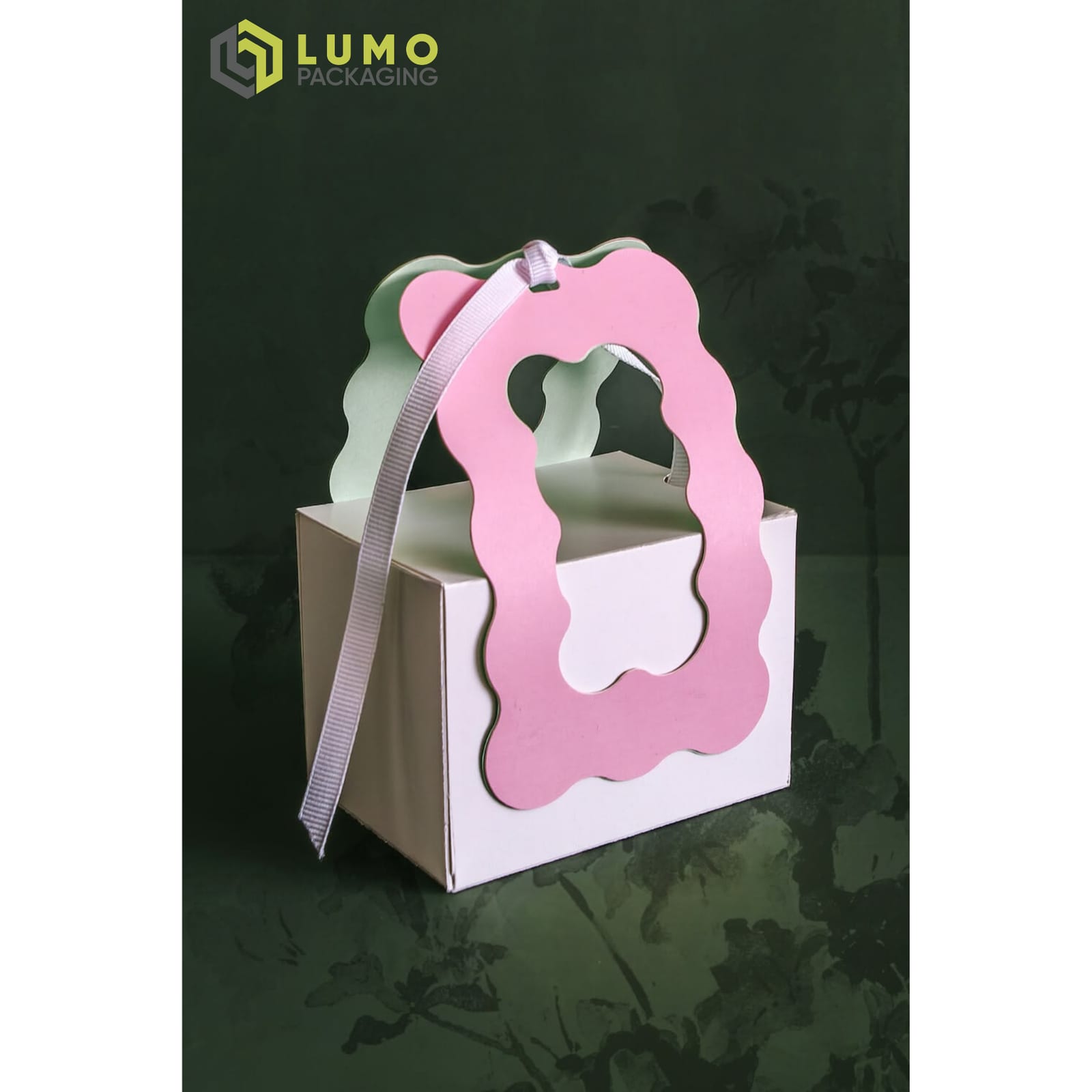 Wavy Die-Cut Handle Gift Box