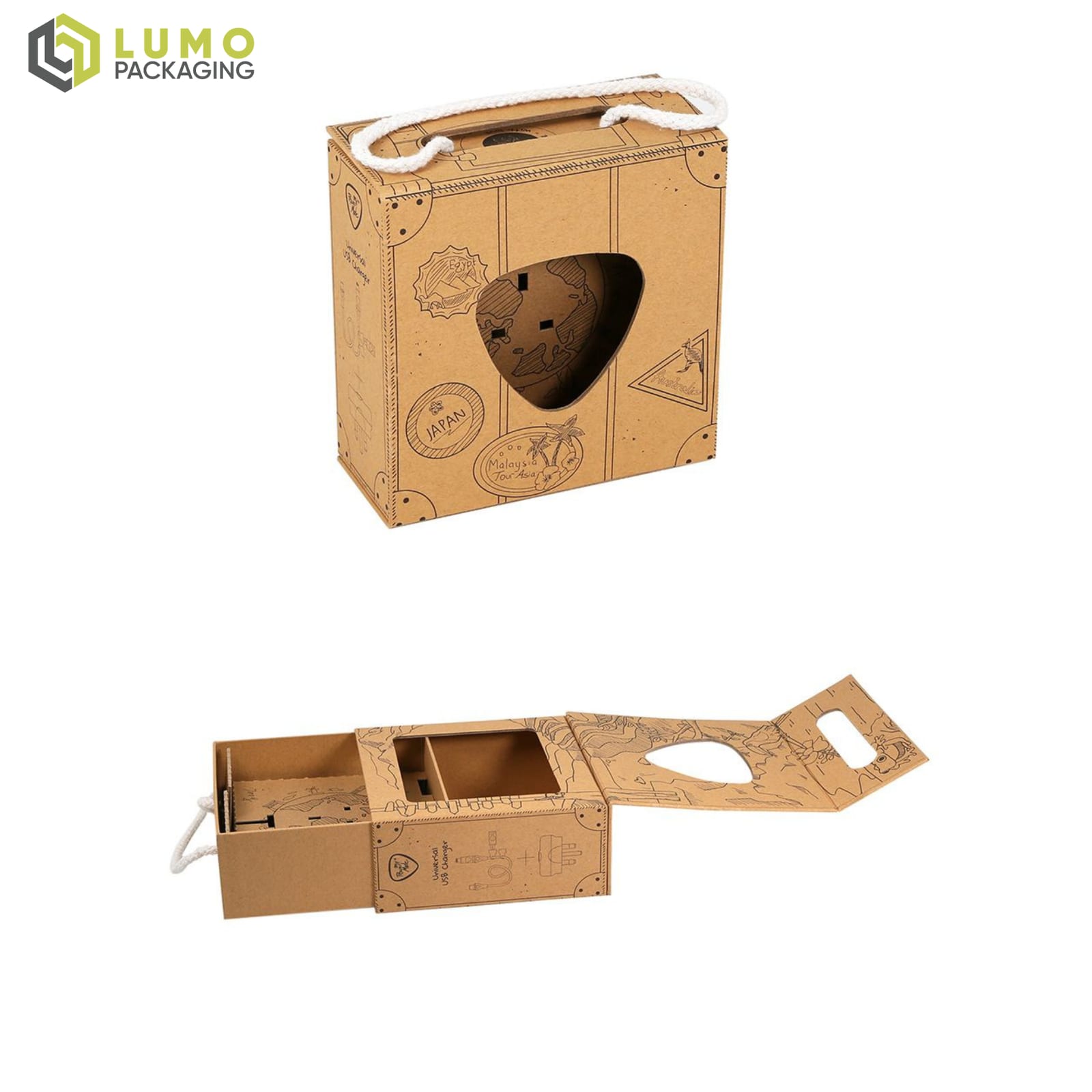 Suitcase Drawer-Slide Box