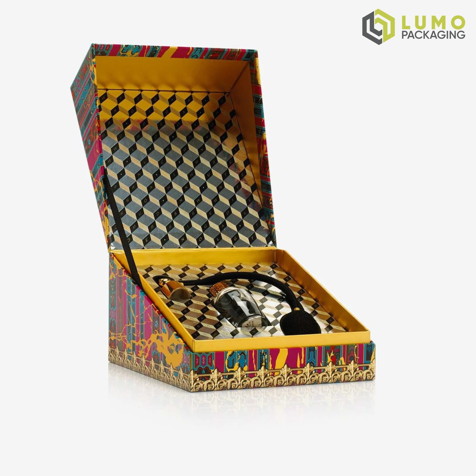 Geometric Vintage Perfume Box