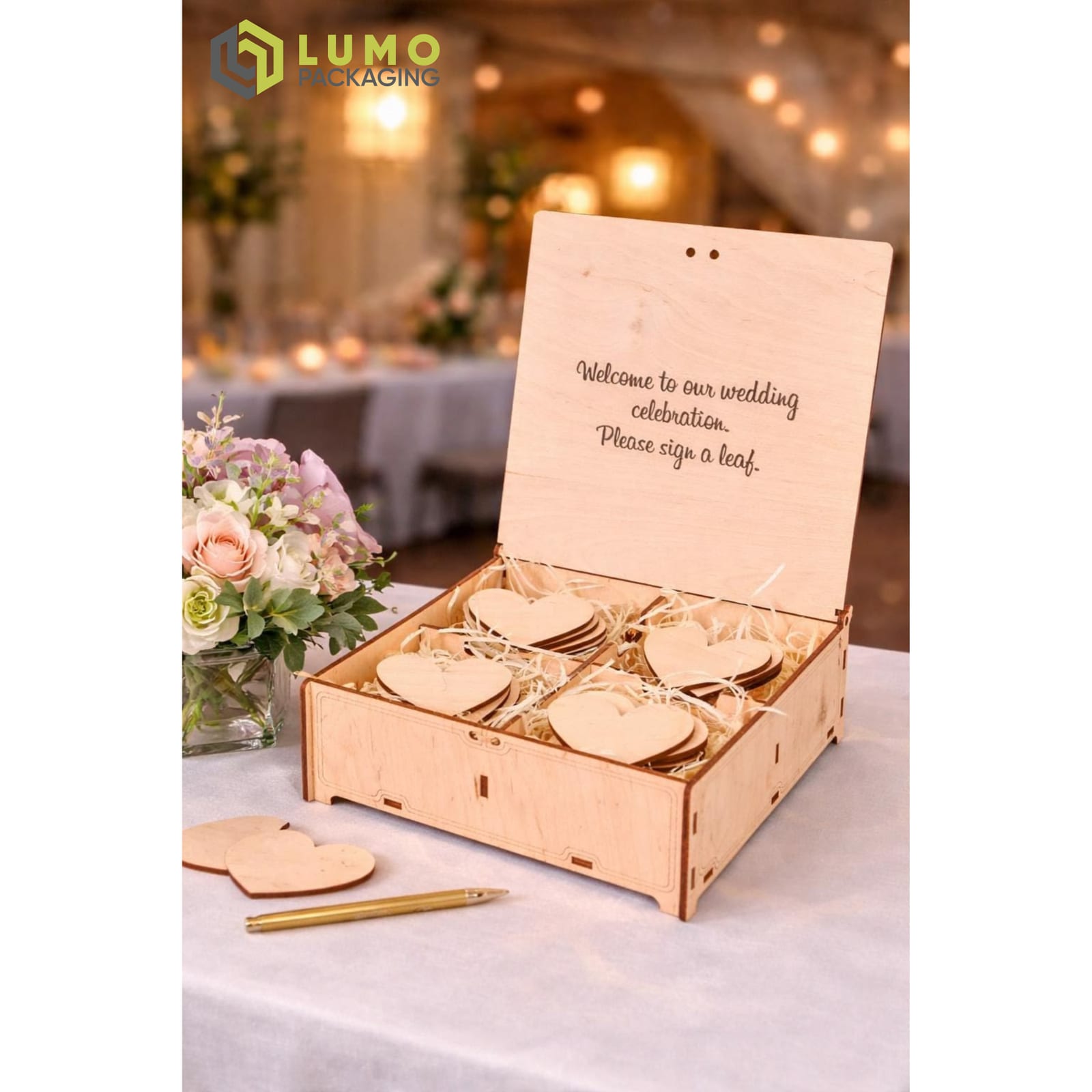 Rustic Wedding Guest Book Box
