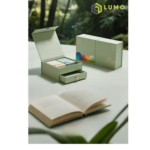 Light Green Magnetic Tea Drawer Box