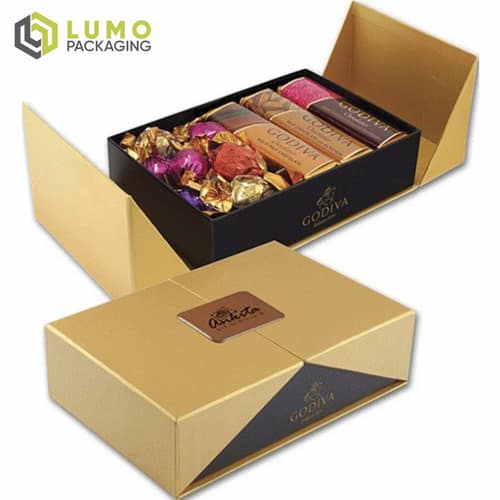 Gold Double-Door Chocolate Box