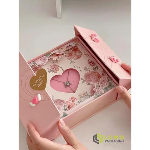 Luxury Pink Floral Heart Window