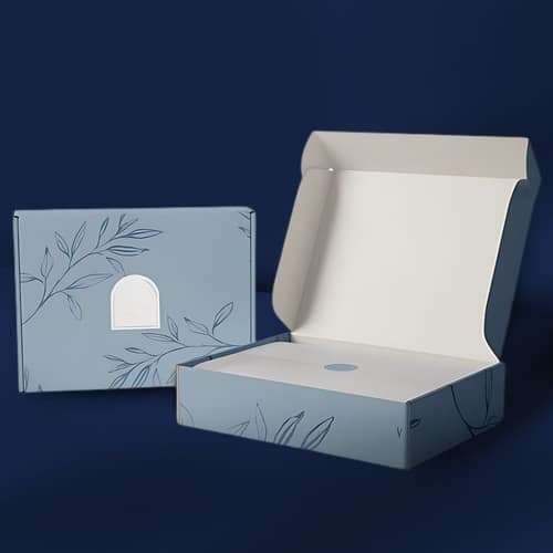 Dusty Blue Botanical Corrugated