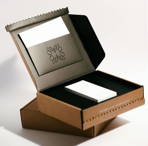 Kraft And Black Corrugated Mailer Box Specialty Luxury Packaging Premium E Commerce